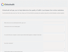 Tablet Screenshot of clicksaudit.com